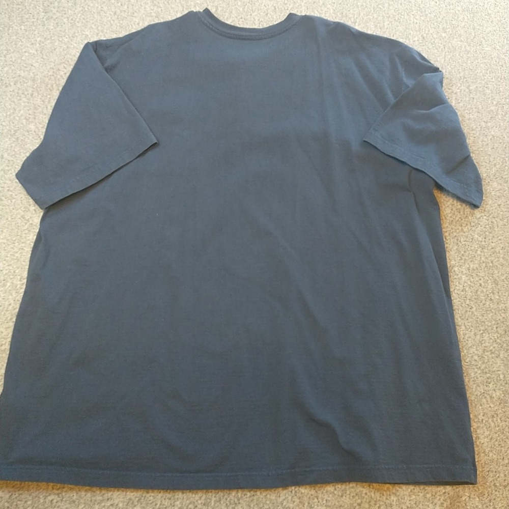 Carhartt Mens 4XL Navy Blue Short Sleeve Henley Pocket T-Shirt Original Fit - Picture 10 of 16